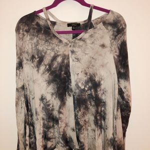 Tie-dye long sleeve shirt